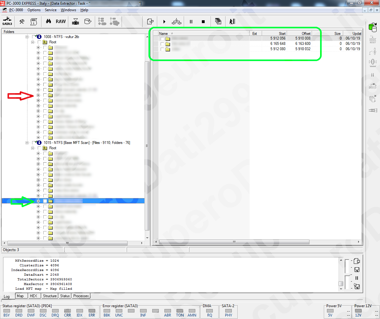 Ripristino di cartelle e file di un disco NTFS riformattato in HFS+